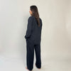 CHARCOAL SOLID LINEN PJS