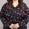 BLACK FLORAL SUMMER LINEN PJS