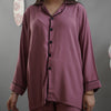 MAUVE SOLID SUMMER LINEN PJS