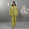 PISTACHIO SOLID SUMMER LINEN PJS