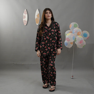 ROSES SUMMER LINEN PJS