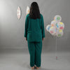 OCEAN GREEN SOLID SUMMER LINEN PJS