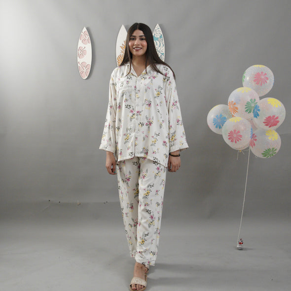 PERAL PETALS SUMMER LINEN PJS