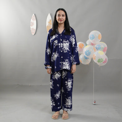 ROYAL PRINTED LINEN PJS