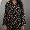 BLACK BLOSSOM SUMMER LINEN PJS