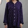 PURPLE PRINTED SUMMER LINEN PJS