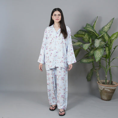 SKY BLOOM SUMMER LINEN PJS
