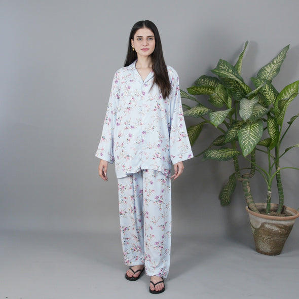SKY BLOOM SUMMER LINEN PJS