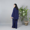 NAVY BLUE ZIG ZAG CO-ORD SRT