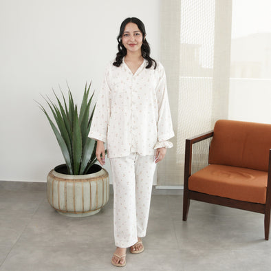 SCARLET PETALS SUMMER LINEN PJS