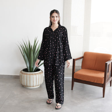 ROSY PETALS SUMMER LINEN PJS