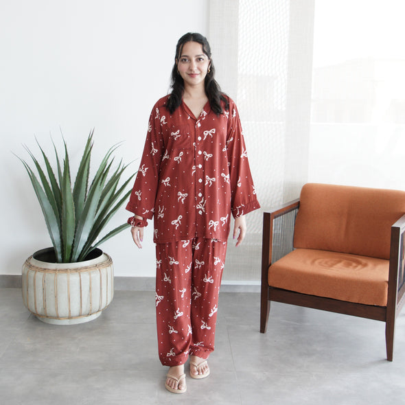 BROWN BOW SUMMER LINEN PJS