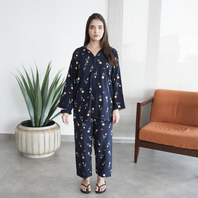 TWILIGHT TULIP SUMMER LINEN PJS
