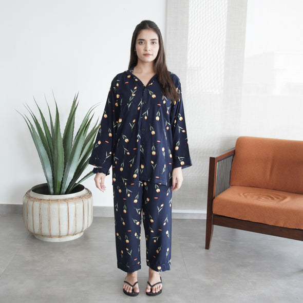 TWILIGHT TULIP SUMMER LINEN PJS