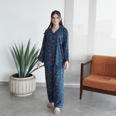 CHERRY CRUSH SUMMER LINEN PJS