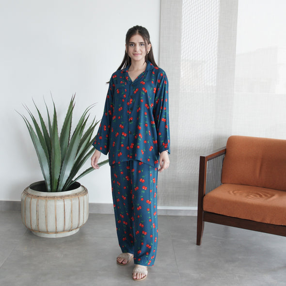 CHERRY CRUSH SUMMER LINEN PJS