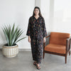 BLACK FLORAL SUMMER LINEN PJS