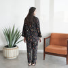 BLACK FLORAL SUMMER LINEN PJS
