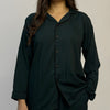 BOTTLE GREEN SOLID LINEN PJS.