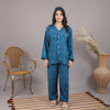 TEAL PETALS SUMMER LINEN PJS.