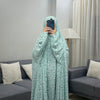 MINT FLORAL NAMAZ CHADAR