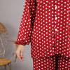 RED POLKA SUMMER LINEN PJS.