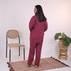 MAROON HEARTS SUMMER LINEN PJS