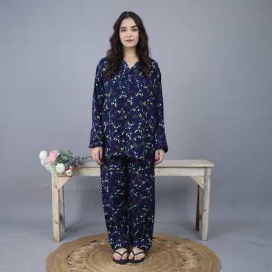 BLUE BLISS  SUMMER LINEN PJS