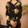 BLACK BLOSSOM WINTER LINEN PJS