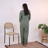 OLIVE GREEN HEARTS SUMMER LINEN PJS