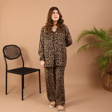 LEOPARD WINTER LINEN PJS