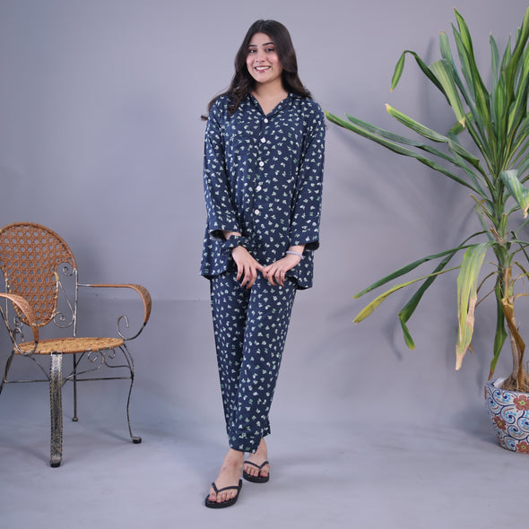 GREEN DAISY SUMMER LINEN PJS