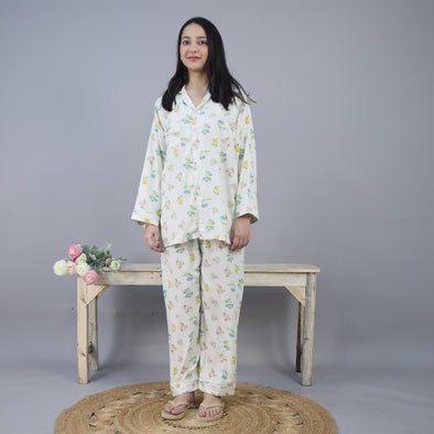 IVORY BLOOM SUMMER LINEN PJS