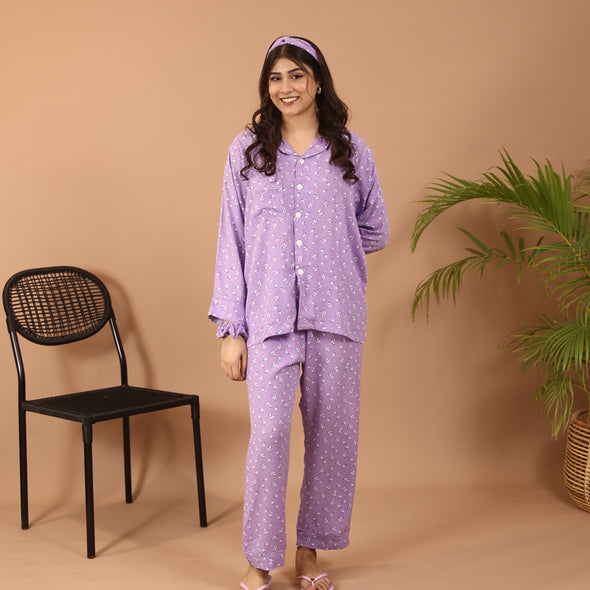 LILAC DREAMS SUMMER LINEN PJS