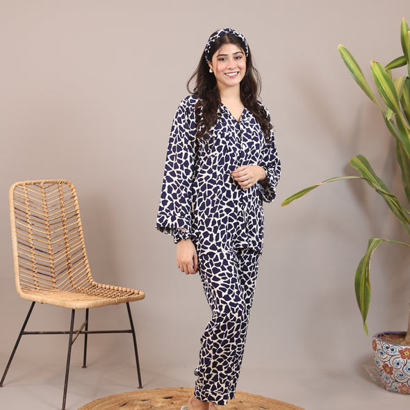 ANIMAL PRINT SUMMER LINEN PJS