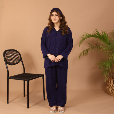 BLUE SAFARI SUMMER LINEN PJS