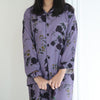 PURPLE PETALS SUMMER LINEN PJS