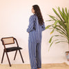 SKY BLUE STRIPES SUMMER LINEN PJS