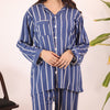 SKY BLUE STRIPES SUMMER LINEN PJS