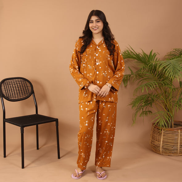 TANGERINE FLORA SUMMER LINEN PJS