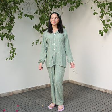 MINT BREEZE SUMMER LINEN PJS