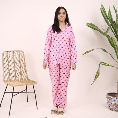 BLUSHING HEARTS SUMMER LINEN PJS