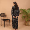 BLACK BLOOMING SUMMER LINEN PJS