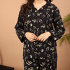 BLACK BLOOMING SUMMER LINEN PJS