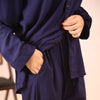 MIDNIGHT SOLID SUMMER LINEN PJS