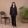 BLACK SILK PJS