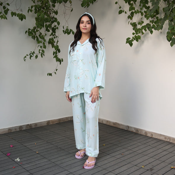 BREEZY PETALS SUMMER LINEN PJS