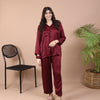 MAROON SILK PJS