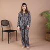 BLACK AND WHITE ZEBRA SUMMER LINEN PJS