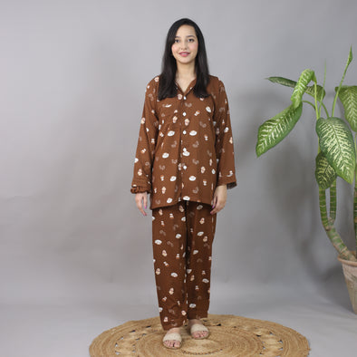 CAFFEINE SUMMER LINEN PJS
